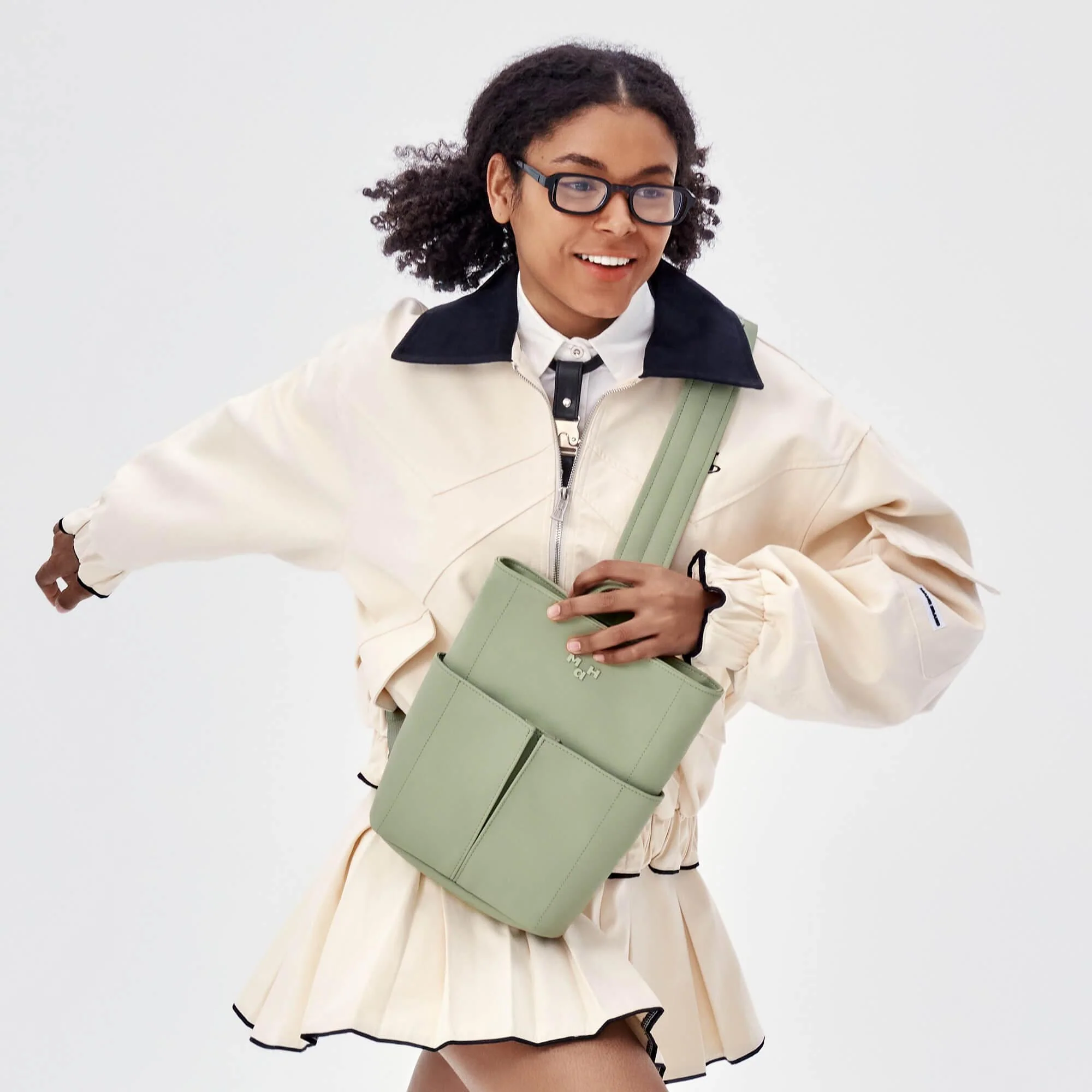 Line Sling Bag | PU - Image 8