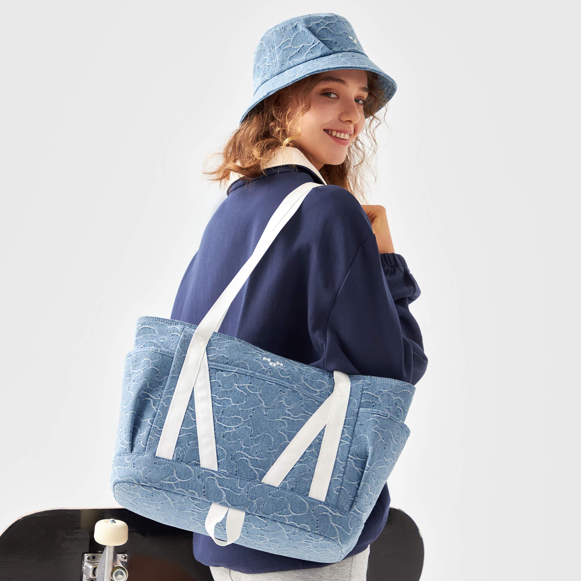 Young Tour Tote | Camouflage Denim - Image 9