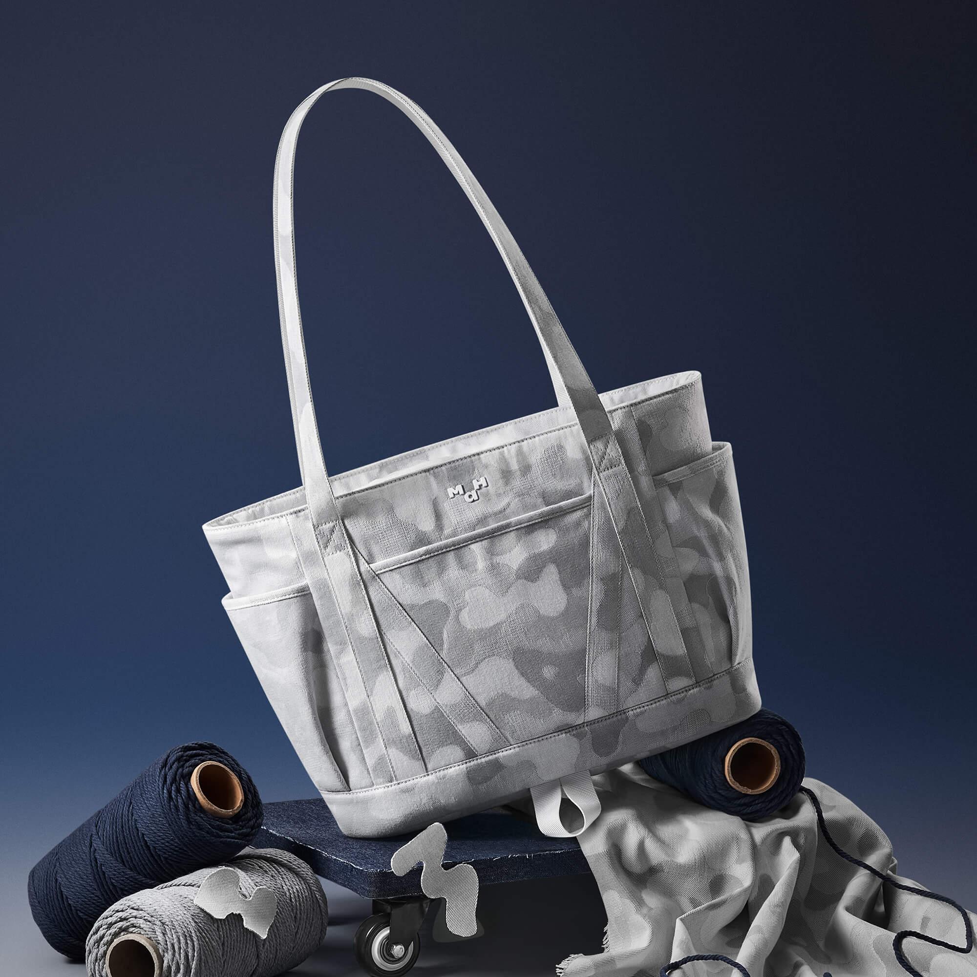 Young Tour Tote | Camouflage Denim Gray - Image 9